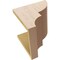 Ekena Millwork 10"W x 10"D x 10"H Wide Ridgewood Rough Cedar Woodgrain TimberThane Corbel, Primed Tan CORUR10X10X10RIDRCPR - alternate 3